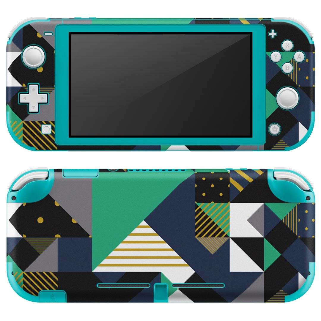 igsticker Nintendo Switch Lite 専用 デザインスキンシール 全面 ニンテンドー スイッチ ライト 専用 ゲーム機 カバー アクセサリー フィルム ステッカー エアフリー 014562 模様　　緑