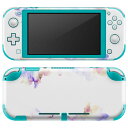 igsticker Nintendo Switch Lite 専用 デザインスキンシール 全面 ニンテンドー スイッチ ライト 専用 ゲーム機 カバー アクセサリー フィルム ステッカー エアフリー 014578 花 色彩