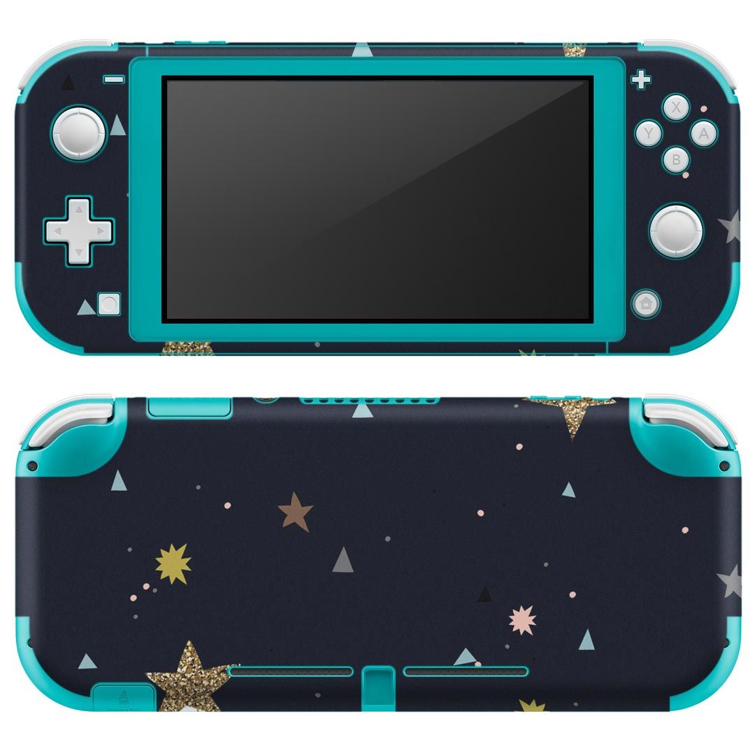 igsticker Nintendo Switch Lite 専用 デザインスキンシール 全面 ニンテンドー スイッチ ライト 専用 ゲーム機 カバー アクセサリー フィルム ステッカー エアフリー 014582 夜空 流れ星