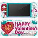 igsticker Nintendo Switch Lite 専用 デザインスキンシール 全面 ニンテンドー スイッチ ライト 専用 ゲーム機 カバー アクセサリー フィルム ステッカー エアフリー 014584 バレンタイン ハート