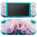 igsticker Nintendo Switch Lite 専用 デザインスキンシール 全面 ニンテンドー スイッチ ライト 専用 ゲーム機 カバー アクセサリー フィルム ステッカー エアフリー 014592 山 色彩 イラスト