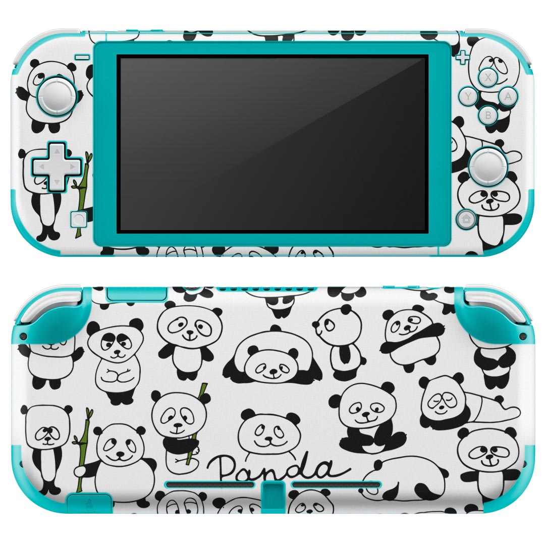 igsticker Nintendo Switch Lite 専用 デザインスキンシール 全面 ニンテンドー スイッチ ライト 専用 ゲーム機 カバー アクセサリー フィルム ステッカー エアフリー 014597 パンダ 動物 アニマル
