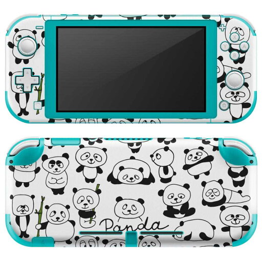 igsticker Nintendo Switch Lite 専用 デザインスキンシール 全面 ニンテンドー スイッチ ライト 専用 ゲーム機 カバー アクセサリー フィルム ステッカー エアフリー 014597 パンダ 動物 アニマル