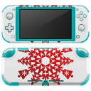 igsticker Nintendo Switch Lite 専用 デザインスキンシール 全面 ニンテンドー スイッチ ライト 専用 ゲーム機 カバー アクセサリー フィルム ステッカー エアフリー 014616 雪 結晶 クリスマス(2)