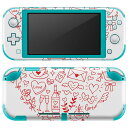 igsticker Nintendo Switch Lite 専用 デザインスキンシール 全面 ニンテンドー スイッチ ライト 専用 ゲーム機 カバー アクセサリー フィルム ステッカー エアフリー 014624 バレンタイン ハート