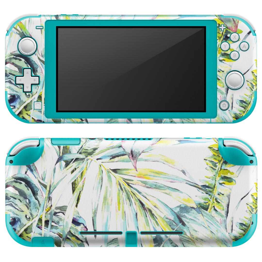 igsticker Nintendo Switch Lite 専用 デザインスキンシール 全面 ニンテンドー スイッチ ライト 専用 ゲーム機 カバー アクセサリー フィルム ステッカー エアフリー 014664 リーフ ボタニカル