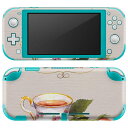 igsticker Nintendo Switch Lite 専用 デザインスキンシール 全面 ニンテンドー スイッチ ライト 専用 ゲーム機 カバー アクセサリー フィルム ステッカー エアフリー 014666 カフェ 紅茶 マグカップ
