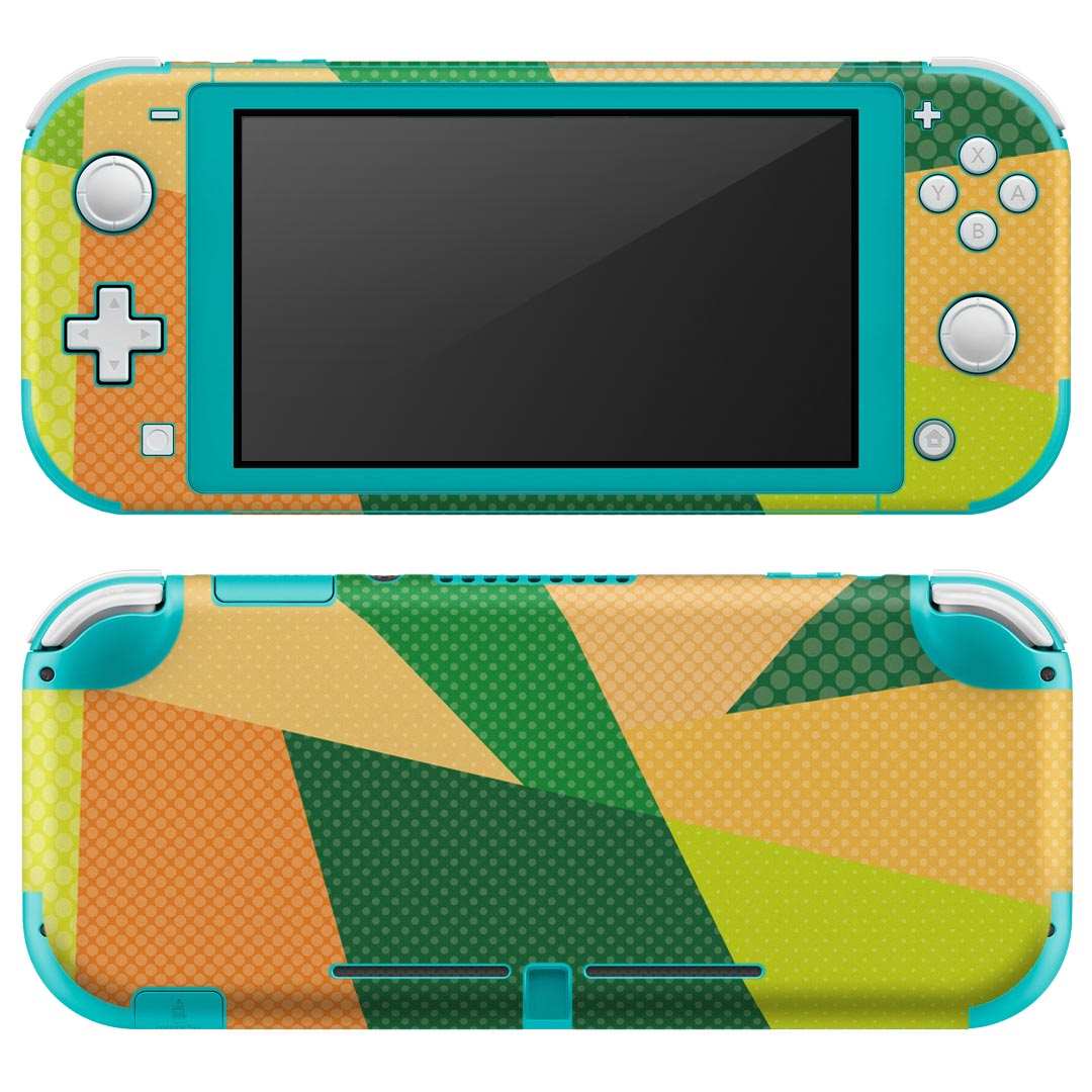 igsticker Nintendo Switch Lite 専用 デザインスキンシール 全面 ニンテンドー スイッチ ライト 専用 ゲーム機 カバー アクセサリー フィルム ステッカー エアフリー 014697 模様　　緑