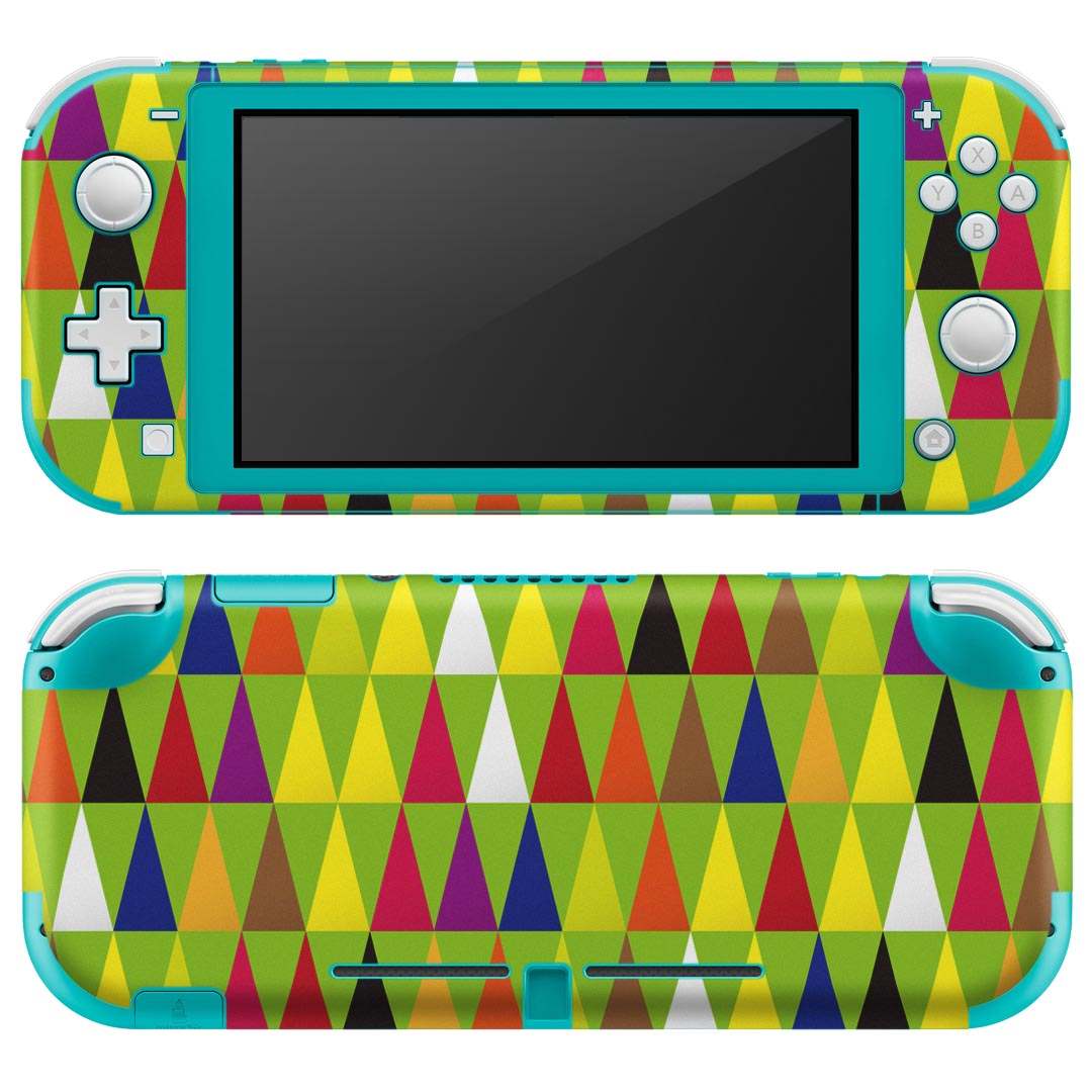 igsticker Nintendo Switch Lite 専用 デザインスキンシール 全面 ニンテンドー スイッチ ライト 専用 ゲーム機 カバー アクセサリー フィルム ステッカー エアフリー 014698 模様 カラフル