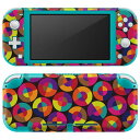 igsticker Nintendo Switch Lite 専用 デザインスキンシール 全面 ニンテンドー スイッチ ライト 専用 ゲーム機 カバー アクセサリー フィルム ステッカー エアフリー 014700 模様 カラフル(2)