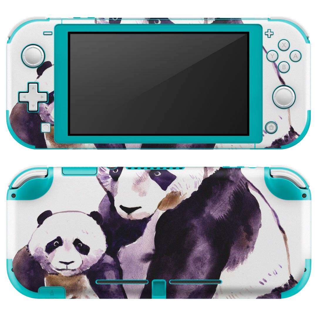 igsticker Nintendo Switch Lite 専用 デザインスキンシール 全面 ニンテンドー スイッチ ライト 専用 ゲーム機 カバー アクセサリー フィルム ステッカー エアフリー 014707 パンダ 動物 アニマル