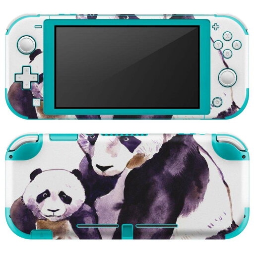 igsticker Nintendo Switch Lite 専用 デザインスキンシール 全面 ニンテンドー スイッチ ライト 専用 ゲーム機 カバー アクセサリー フィルム ステッカー エアフリー 014707 パンダ 動物 アニマル