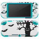 igsticker Nintendo Switch Lite 専用 デザインスキンシール 全面 ニンテンドー スイッチ ライト 専用 ゲーム機 カバー アクセサリー フィルム ステッカー エアフリー 014708 ハロウィン コウモリ