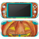 igsticker Nintendo Switch Lite 専用 デザインスキンシール 全面 ニンテンドー スイッチ ライト 専用 ゲーム機 カバー アクセサリー フィルム ステッカー エアフリー 014714 ハロウィン かぼちゃ(2)