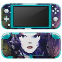 igsticker Nintendo Switch Lite 専用 デザインスキンシール 全面 ニンテンドー スイッチ ライト 専用 ゲーム機 カバー アクセサリー フィルム ステッカー エアフリー 014717 人物 色彩