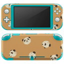 igsticker Nintendo Switch Lite 専用 デザインスキンシール 全面 ニンテンドー スイッチ ライト 専用 ゲーム機 カバー アクセサリー フィルム ステッカー エアフリー 014720 パンダ 動物 アニマル