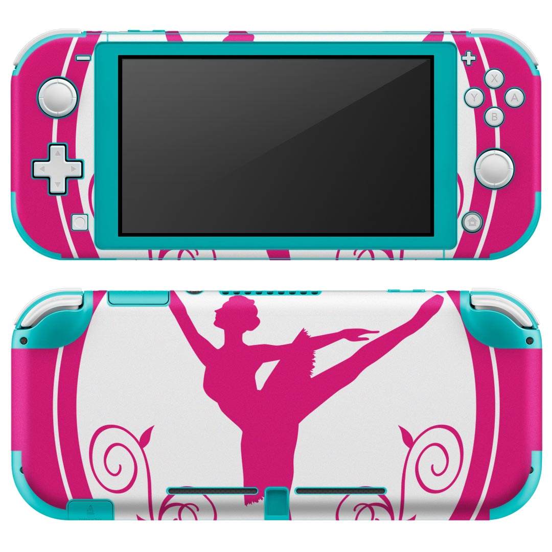 igsticker Nintendo Switch Lite 専用 デザインスキンシール 全面 ニンテンドー スイッチ ライト 専用 ゲーム機 カバー アクセサリー フィルム ステッカー エアフリー 014724 バレエ シルエット