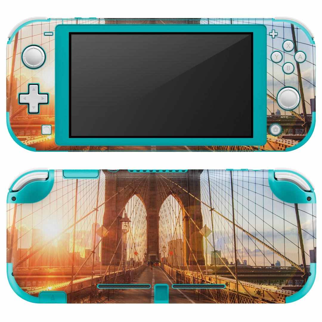 igsticker Nintendo Switch Lite 専用 デザインスキンシール 全面 ニンテンドー スイッチ ライト 専用 ゲーム機 カバー アクセサリー フィルム ステッカー エアフリー 014736 橋　風景　写真