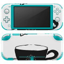 igsticker Nintendo Switch Lite 専用 デザインスキンシール 全面 ニンテンドー スイッチ ライト 専用 ゲーム機 カバー アクセサリー フィルム ステッカー エアフリー 014746 コーヒー 白黒 おしゃれ(2)