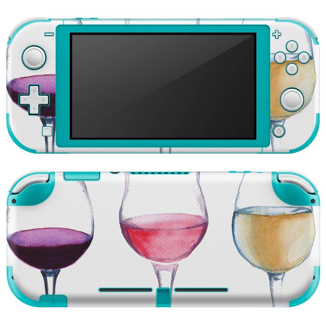 igsticker Nintendo Switch Lite 専用 デザインスキンシール 全面 ニンテンドー スイッチ ライト 専用 ゲーム機 カバー アクセサリー フィルム ステッカー エアフリー 014756 グラス シャンパン 飲み物