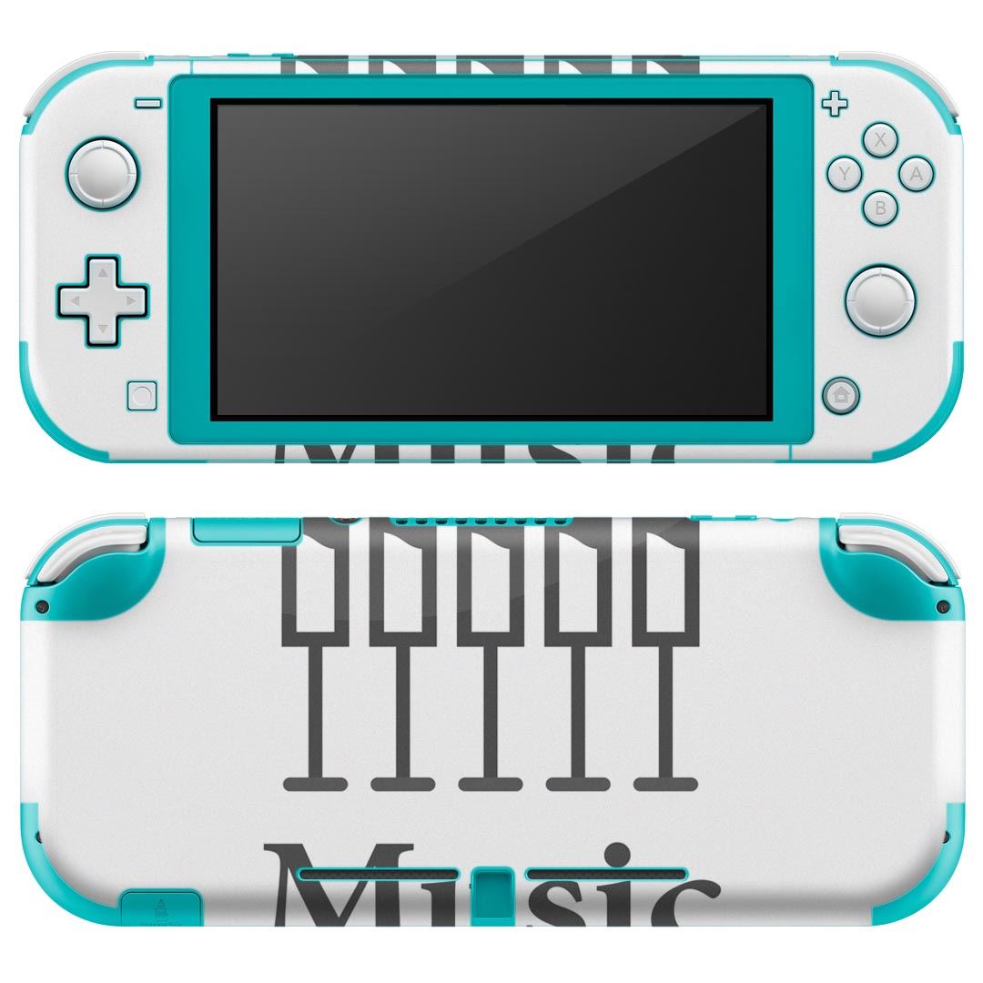 igsticker Nintendo Switch Lite 専用 デザインスキンシール 全面 ニンテンドー スイッチ ライト 専用 ゲーム機 カバー アクセサリー フィルム ステッカー エアフリー 014818 ミュージック アイコン music