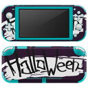 igsticker Nintendo Switch Lite 専用 デザインスキンシール 全面 ニンテンドー スイッチ ライト 専用 ゲーム機 カバー アクセサリー フィルム ステッカー エアフリー 014819 ハロウィン 英字