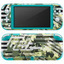 igsticker Nintendo Switch Lite 専用 デザインスキンシール 全面 ニンテンドー スイッチ ライト 専用 ゲーム機 カバー アクセサリー フィルム ステッカー エアフリー 014858 カモフラージュ 迷彩