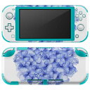 igsticker Nintendo Switch Lite 専用 デザインスキンシール 全面 ニンテンドー スイッチ ライト 専用 ゲーム機 カバー アクセサリー フィルム ステッカー エアフリー 014893 花 花びら 紫