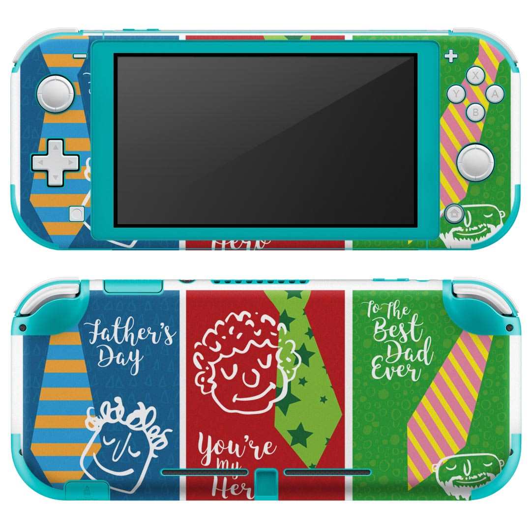 igsticker Nintendo Switch Lite 専用 デザインスキンシール 全面 ニンテンドー スイッチ ライト 専用 ゲーム機 カバー アクセサリー フィルム ステッカー エアフリー 014956 ネクタイ 父の日 father