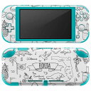 igsticker Nintendo Switch Lite 専用 デザインスキンシール 全面 ニンテンドー スイッチ ライト 専用 ゲーム機 カバー アクセサリー フィルム ステッカー エアフリー 014960 フロリダ　イラスト　おしゃれ