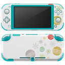 igsticker Nintendo Switch Lite 専用 デザインスキンシール 全面 ニンテンドー スイッチ ライト 専用 ゲーム機 カバー アクセサリー フィルム ステッカー エアフリー 015256 雪 雪の結晶 クリスマス(2)