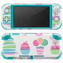 igsticker Nintendo Switch Lite 専用 デザインスキンシール 全面 ニンテンドー スイッチ ライト 専用 ゲーム機 カバー アクセサリー フィルム ステッカー エアフリー 015305 イースター たまご うさぎ ケーキ パステル