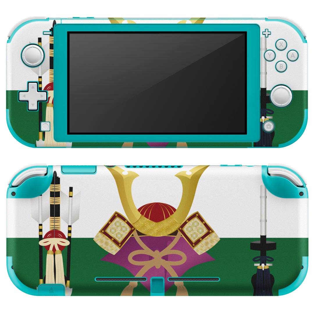 igsticker Nintendo Switch Lite 専用 デザインスキンシール 全面 ニンテンドー スイッチ ライト 専用 ゲーム機 カバー アクセサリー フィルム ステッカー エアフリー 015334 こどもの日 鯉のぼり 兜 熊
