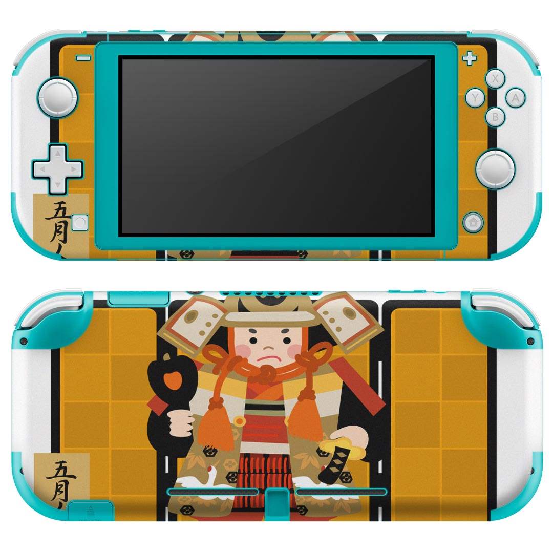 igsticker Nintendo Switch Lite 専用 デザインスキンシール 全面 ニンテンドー スイッチ ライト 専用 ゲーム機 カバー アクセサリー フィルム ステッカー エアフリー 015339 こどもの日 鯉のぼり 兜 熊