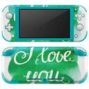 igsticker Nintendo Switch Lite 専用 デザインスキンシール 全面 ニンテンドー スイッチ ライト 専用 ゲーム機 カバー アクセサリー フィルム ステッカー エアフリー 015349 英字(2)