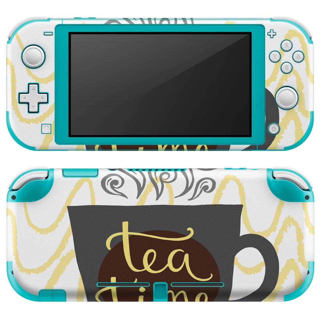igsticker Nintendo Switch Lite 専用 デザインスキンシール 全面 ニンテンドー スイッチ ライト 専用 ゲーム機 カバー アクセサリー フィルム ステッカー エアフリー 015368 カフェ　コーヒー　英字　飲み物
