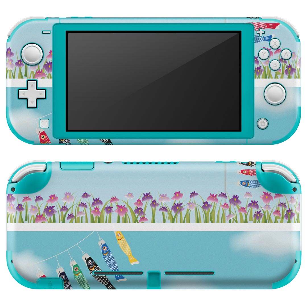 igsticker Nintendo Switch Lite 専用 デザインスキンシール 全面 ニンテンドー スイッチ ライト 専用 ゲーム機 カバー アクセサリー フィルム ステッカー エアフリー 015381 こどもの日 鯉のぼり 兜 熊