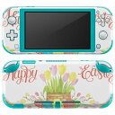 igsticker Nintendo Switch Lite 専用 デザインスキンシール 全面 ニンテンドー スイッチ ライト 専用 ゲーム機 カバー アクセサリー フィルム ステッカー エアフリー 015394 1 イースター たまご とり うさぎ パステル