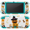 igsticker Nintendo Switch Lite 専用 デザインスキンシール 全面 ニンテンドー スイッチ ライト 専用 ゲーム機 カバー アクセサリー フィルム ステッカー エアフリー 015412 ハロウィン カボチャ お菓子 英字