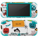 igsticker Nintendo Switch Lite 専用 デザインスキンシール 全面 ニンテンドー スイッチ ライト 専用 ゲーム機 カバー アクセサリー フィルム ステッカー エアフリー 015414 1 ハロウィン カボチャ お菓子 英字 おばけ
