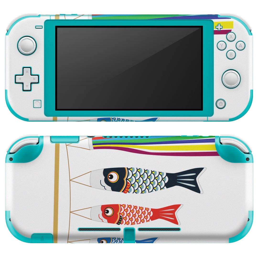 igsticker Nintendo Switch Lite 専用 デザインスキンシール 全面 ニンテンドー スイッチ ライト 専用 ゲーム機 カバー アクセサリー フィルム ステッカー エアフリー 015433 こどもの日 鯉のぼり 兜 熊