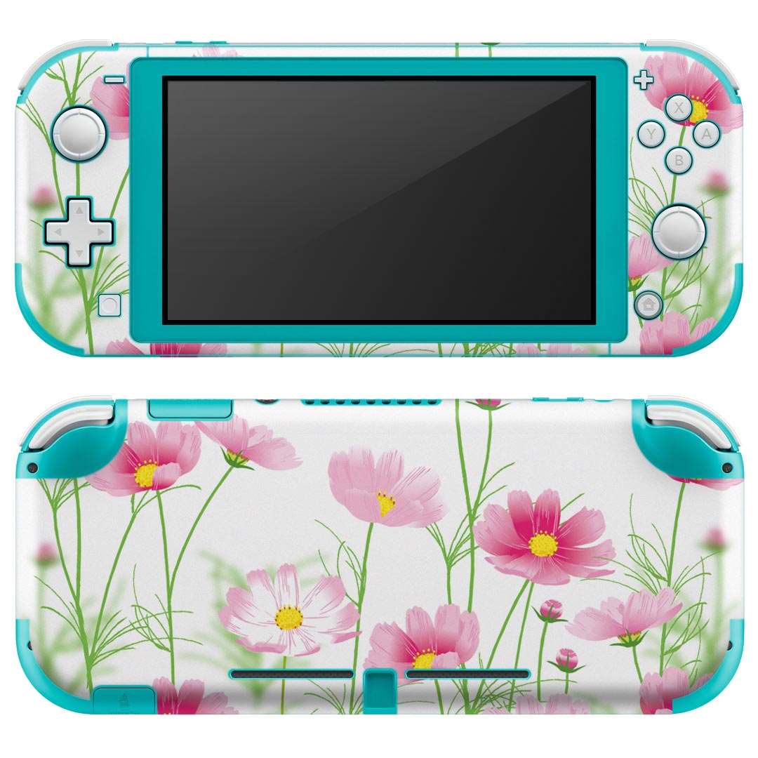 igsticker Nintendo Switch Lite 専用 デザインスキンシール 全面 ニンテンドー スイッチ ライト 専用 ゲーム機 カバー アクセサリー フィルム ステッカー エアフリー 015434 こすもす 花 植物