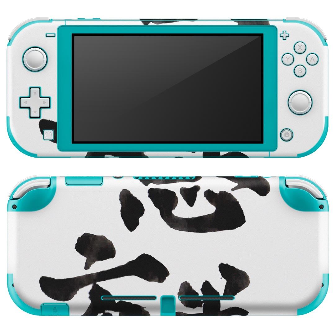 igsticker Nintendo Switch Lite 専用 デザインスキンシール 全面 ニンテンドー スイッチ ライト 専用 ゲーム機 カバー アクセサリー フィルム ステッカー エアフリー 015439 恵方巻　日本語　習字