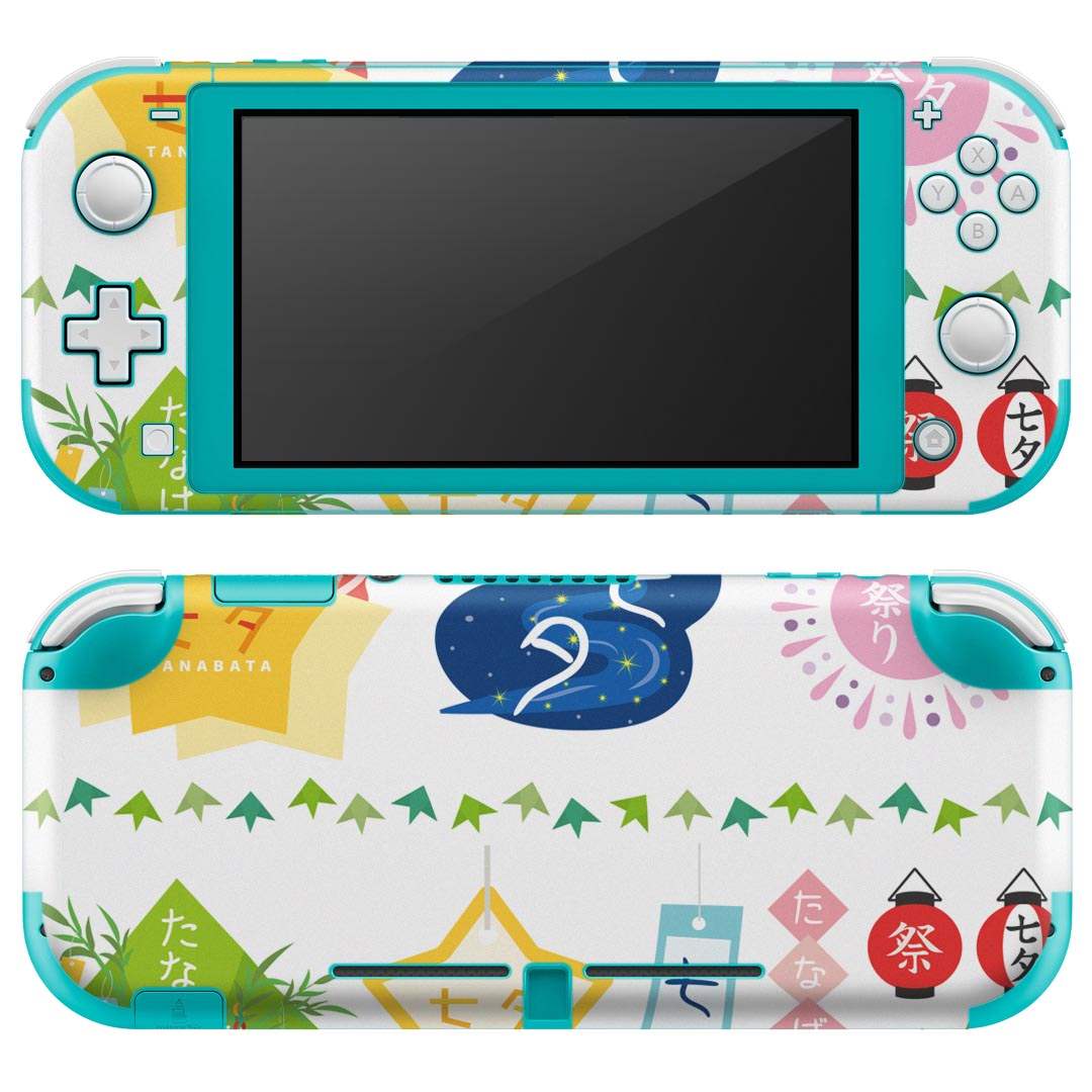 igsticker Nintendo Switch Lite 専用 デザインスキンシール 全面 ニンテンドー スイッチ ライト 専用 ゲーム機 カバー アクセサリー フィルム ステッカー エアフリー 015448 笹 七夕