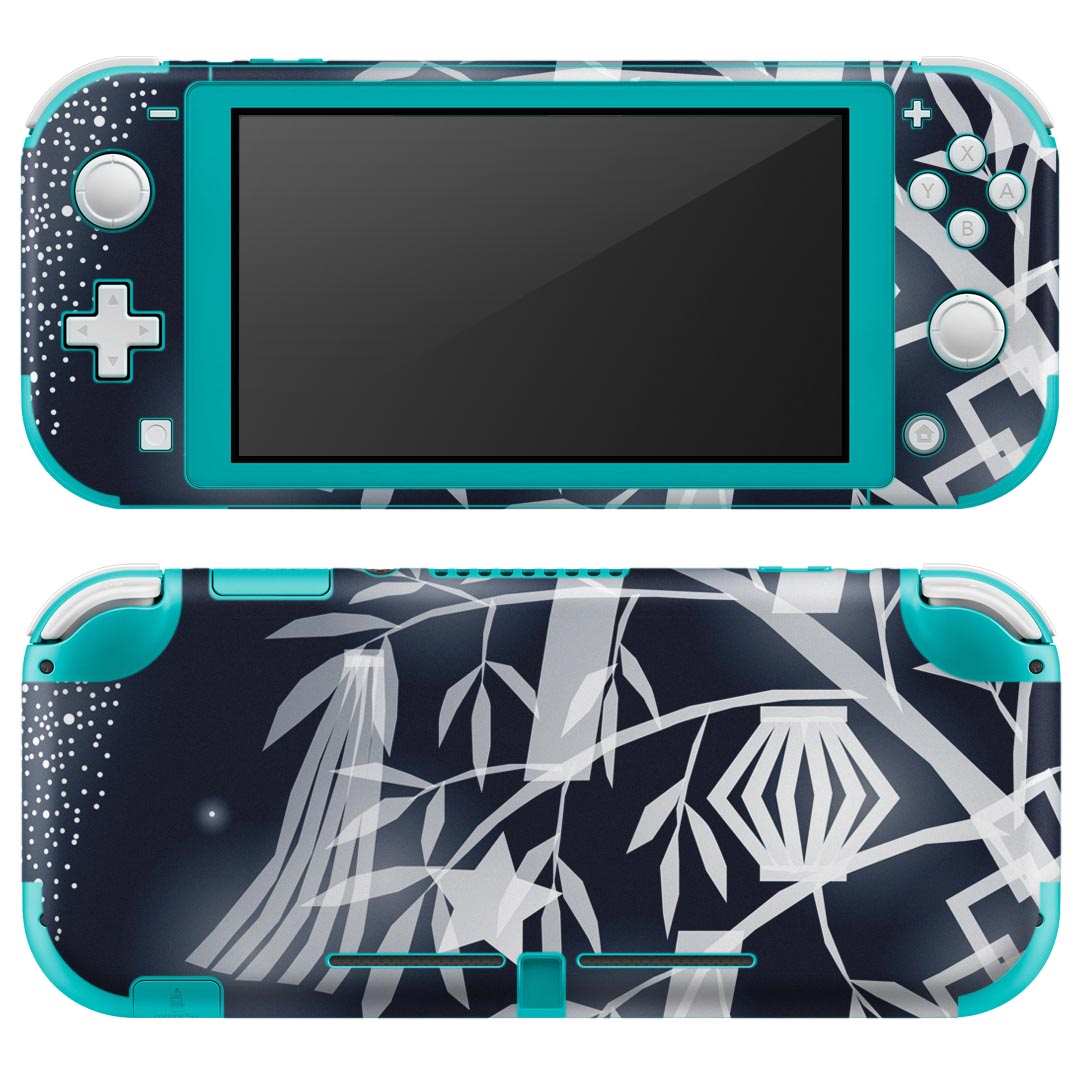 igsticker Nintendo Switch Lite 専用 デザインスキンシール 全面 ニンテンドー スイッチ ライト 専用 ゲーム機 カバー アクセサリー フィルム ステッカー エアフリー 015454 笹 七夕 夜空