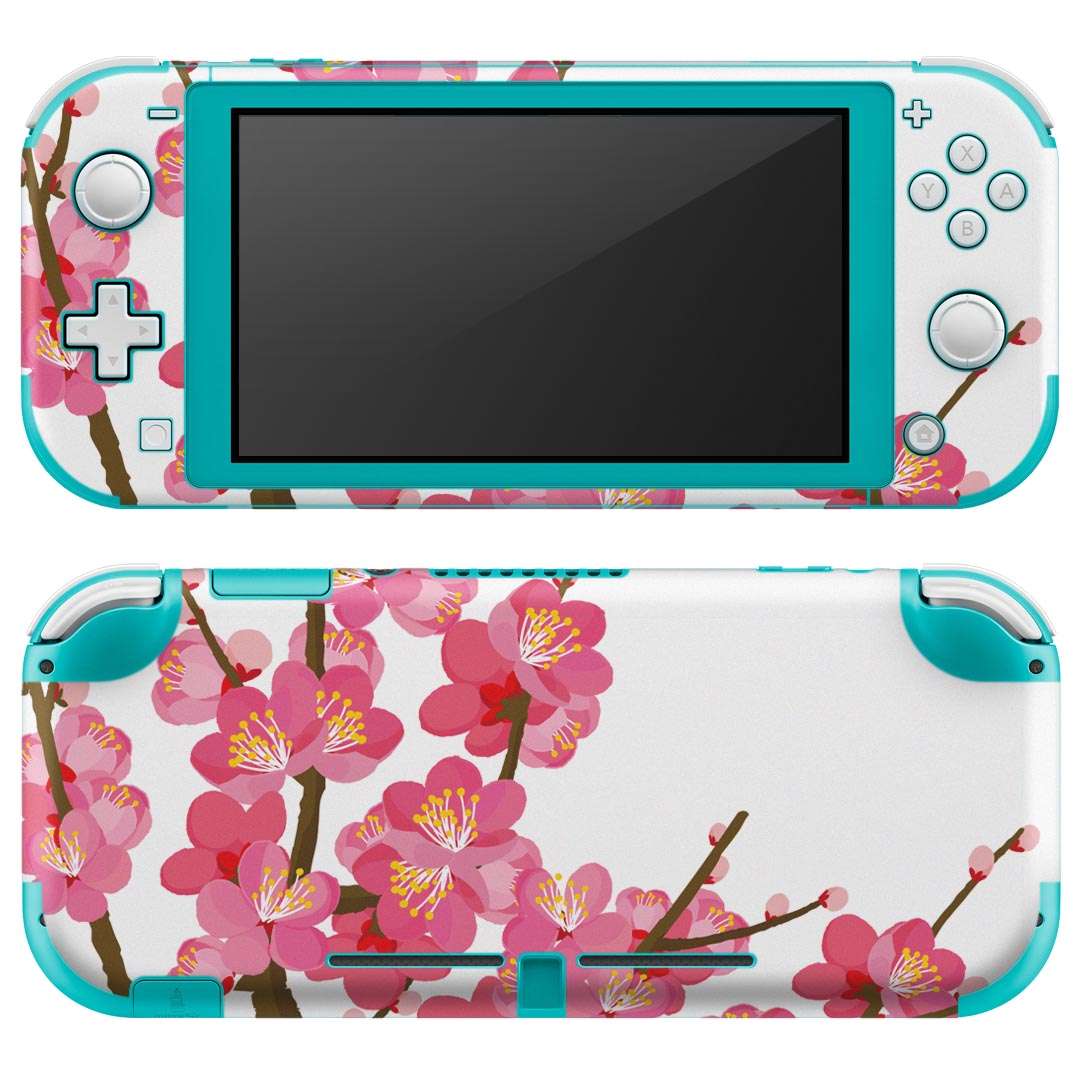 igsticker Nintendo Switch Lite 専用 デザインスキンシール 全面 ニンテンドー スイッチ ライト 専用 ゲーム機 カバー アクセサリー フィルム ステッカー エアフリー 015456 梅　花　植物
