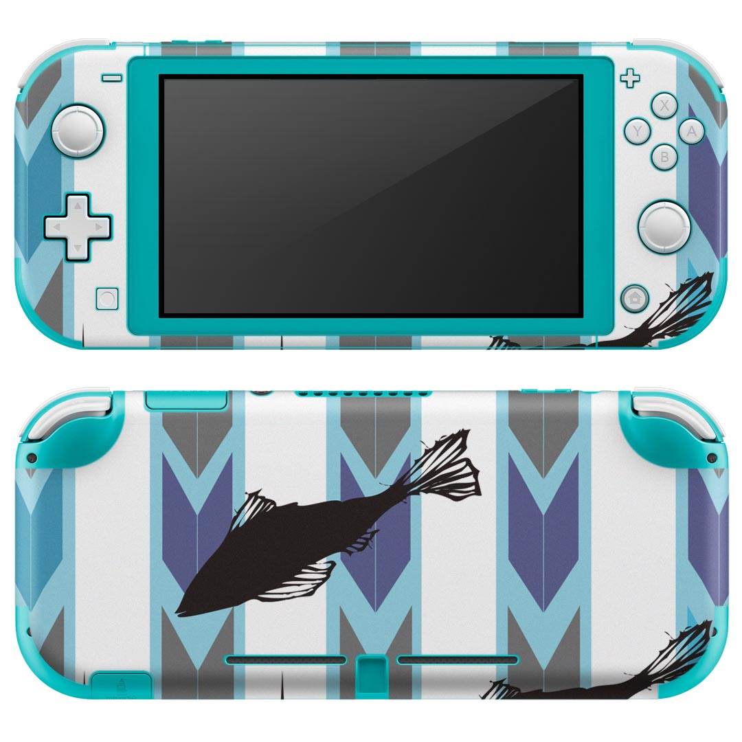 製品名 Nintendo Switch Lite専用 デザインスキンシール セット内容 Nintendo Switch Lite本体用スキンシール（裏表）各1枚 ※液晶側シールは2パーツに分かれていますニンテンドースイッチライト専用です。据え置き機のSwitch本体やJoyコンには対応していません。 商品特徴 3M社製の再剥離性シートを素材に採用し、細かな位置調整がしやすく貼り直しが容易です。また、エアフリーでもありますので気泡が簡単に逃げるので、キレイに貼ることができます。専用の業務プリンターを使い、商品画像と遜色のない美しい印刷仕上がり。 注意事項 画像はサンプルですので、ご覧の環境によっては多少色味に違いを感じる場合がございます。 イメージと違った、モニターと色味が異なるという理由での交換や返金はご対応出来かねます。スキンシールのみの販売で、ニンテンドースイッチ本体などは付属しません。シワができた場合、ドライヤーなどで軽く温め、外側に向けてシワを伸ばすように貼ってください。初回貼付時の位置調整や貼り直しは可能ですが、しっかりと押し付けて接着させた後の再剥離、再利用は保証しておりません。また接着部に油分や汚れが付着しますと角の部分は剥がれやすくなりますので、貼付時はあまり触れないようにご注意ください。無地のセミグロスシートにデザインをプリントした商品で、デコなどの加工はございません。 凹凸や光沢があるように見えたり布地や金属を素材にしたように見える商品もありますが、デザインの図版によるものです。印刷時に微妙な画像のズレが生じる場合がございます。ご注文後に1点1点制作する受注生産品の為、不良品以外のご返品や交換は固くお断りします。 商品発送 完全受注生産のハンドメイド商品となりますので、既製品と比べて発送までお時間を頂いています。 基本的に決済確認後2?3営業日、最大で10営業日での発送となります。繁忙期や休業日明けの場合はさらに時間がかかる場合があります。 その際には別途メールにてご連絡致します。メール便の場合、発送日から到着までに2?4日ほどかかる場合が多く、紛失などの保障もご対応できかねます。あらかじめご了承下さい。