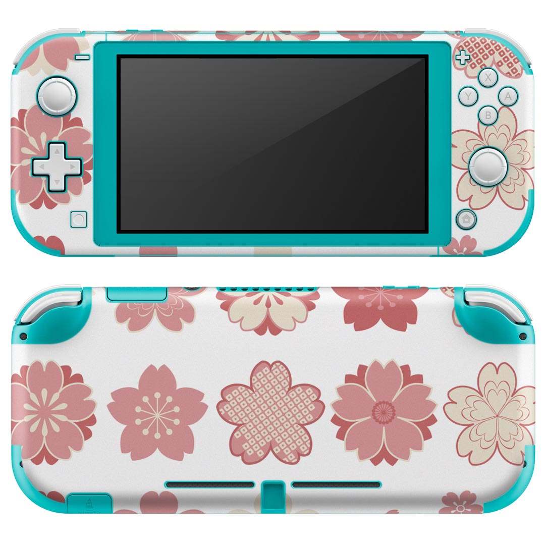 igsticker Nintendo Switch Lite 専用 デザインスキンシール 全面 ニンテンドー スイッチ ライト 専用 ゲーム機 カバー アクセサリー フィルム ステッカー エアフリー 015458 梅　花　植物