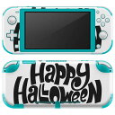 igsticker Nintendo Switch Lite 専用 デザインスキンシール 全面 ニンテンドー スイッチ ライト 専用 ゲーム機 カバー アクセサリー フィルム ステッカー エアフリー 015484 ハロウィン 英字