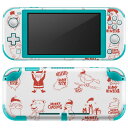 igsticker Nintendo Switch Lite 専用 デザインスキンシール 全面 ニンテンドー スイッチ ライト 専用 ゲーム機 カバー アクセサリー フィルム ステッカー エアフリー 015487 クリスマス　サンタクロース